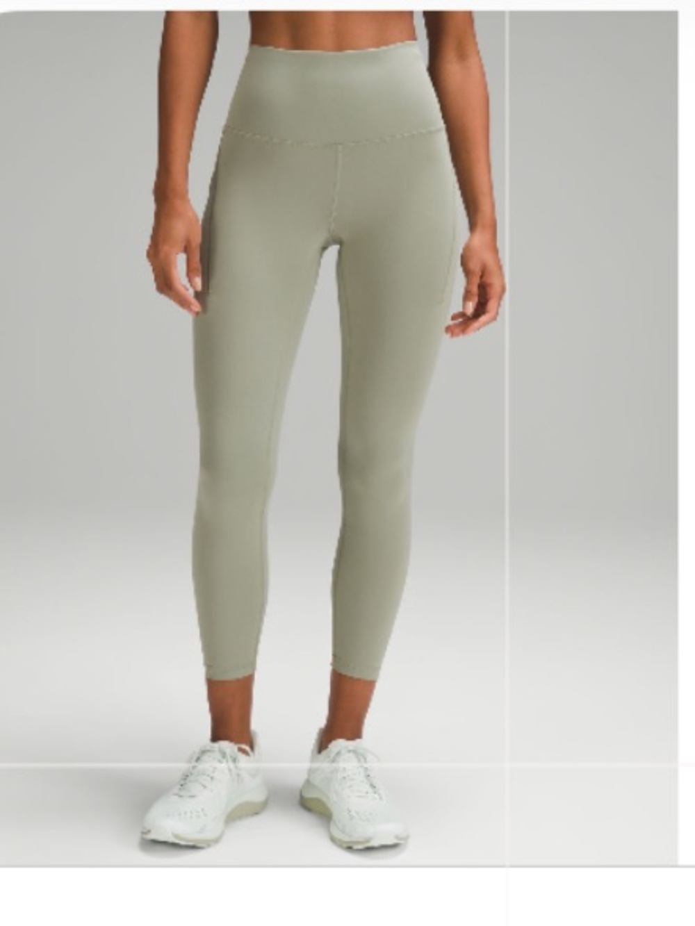 Lululemon Laurel Green Wunder Train HR Tight 25” *Pockets